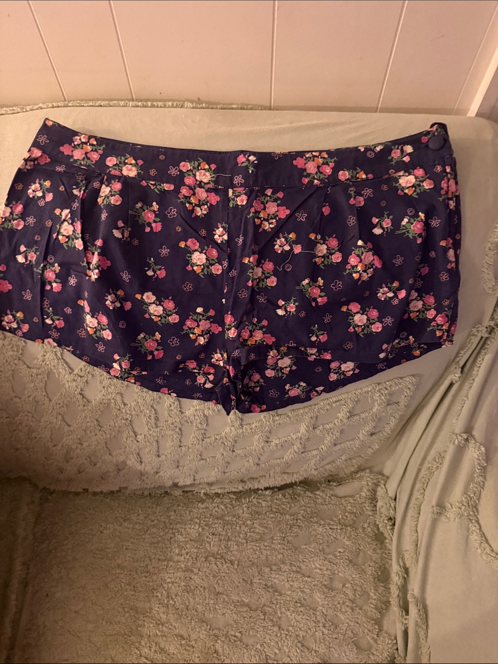 Forever 21 Navy Floral Shorts
